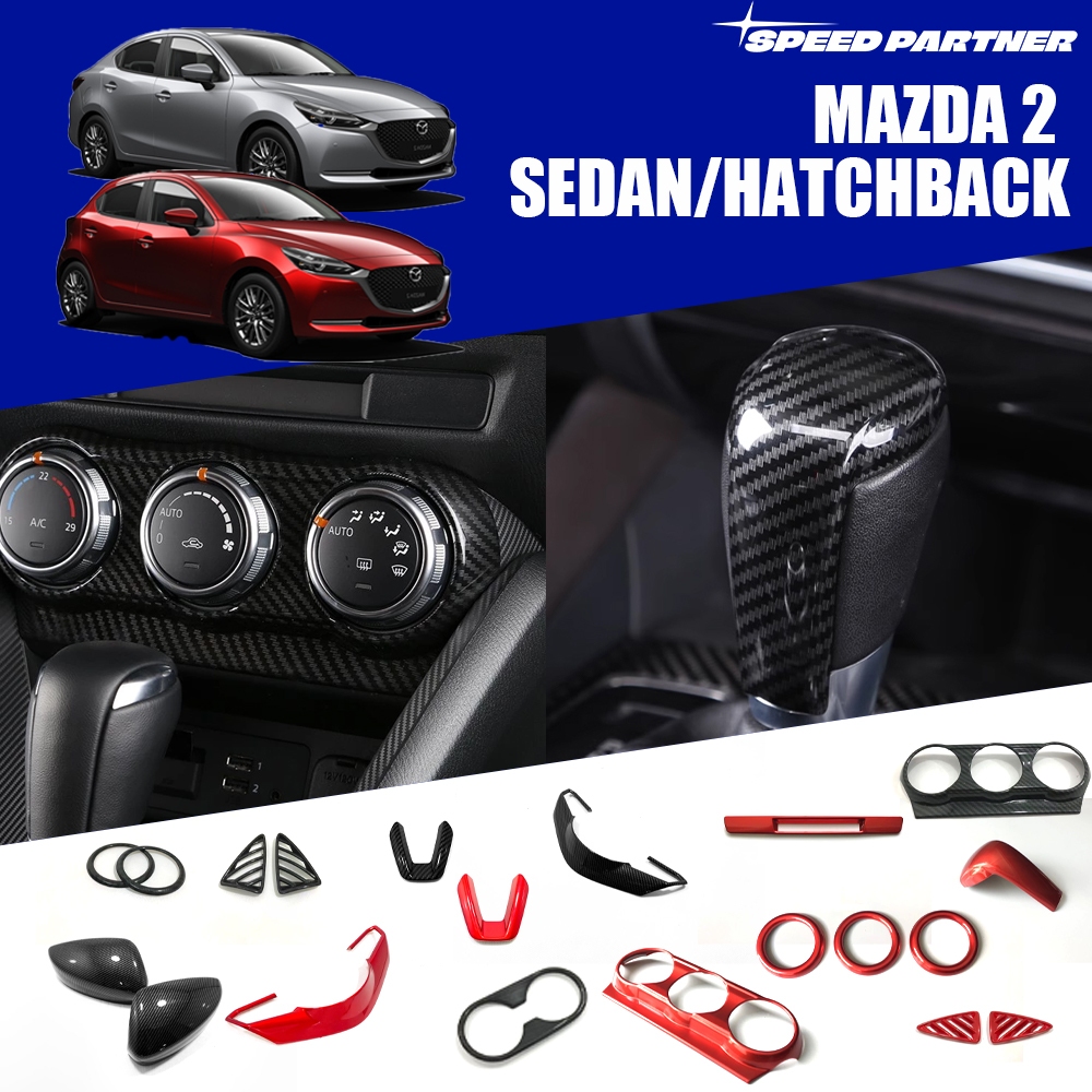 Vỏ bọc vô lăng Mazda 2 / Mazda 2 Hatchback Aircon Outlets Trim Gương chiếu hậu cho Mazda 2 Skyactiv 