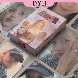 BLACKPINK ROSE Laser Card Set 50 Tấm Thẻ Ảnh LOMO Card Hình Nhóm Nhạc KPOP