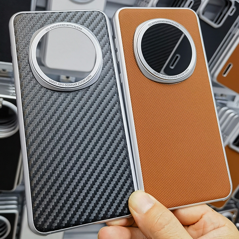 Ốp Bảo Vệ Camera Cho Honor Magic7 Pro / Magic 7 Pro / Magic7 Vỏ Cảm Giác Da Vỏ Sợi Tổng Hợp