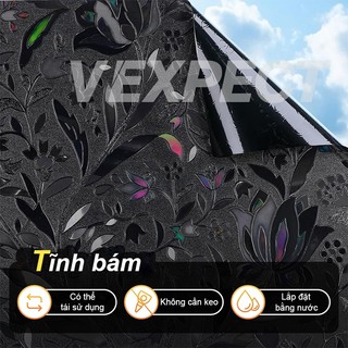Nhãn dán phim cửa sổ, 100% che sáng, chống nắng phim cửa sổ kính, nhãn dán cửa sổ, giấy dán kính không cần keo