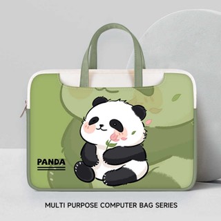  Túi đựng máy tính xách tay hình hoa gấu trúc cầm tay Thích hợp cho Apple MacBook 15.6 inch Xiaoxin Air 13.3 Huawei Matebook Lenovo Nữ 14 Túi bên trong Pro Vỏ bảo vệ 