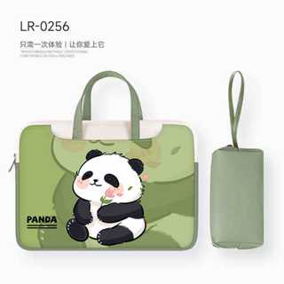  Túi đựng máy tính xách tay hình hoa gấu trúc cầm tay Thích hợp cho Apple MacBook 15.6 inch Xiaoxin Air 13.3 Huawei Matebook Lenovo Nữ 14 Túi bên trong Pro Vỏ bảo vệ 