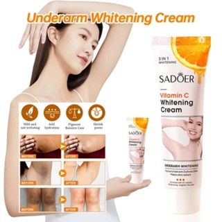 Kem làm trắng da kem làm trắng nách kem làm trắng vùng kín Kem dưỡng trắng da Vitamin C 50g Làm trắng hiệu quả các vùng kín ở nách, cổ và khớp tay chân, loại bỏ hắc tố melanin một cách an toàn,  chăm sóc làm trắng và dưỡng ẩm cho cơ thể