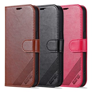 Bao Da Lật Cho iPhone 16 15 14 Plus 13 12 11 Pro Max X XR XS 6 7 8 Plus SE Khe Cắm Thẻ Ví Da Cảm Giác Đứng