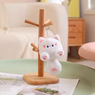 Móc Khóa Cừu Trắng Nhồi Bông Dễ Thương