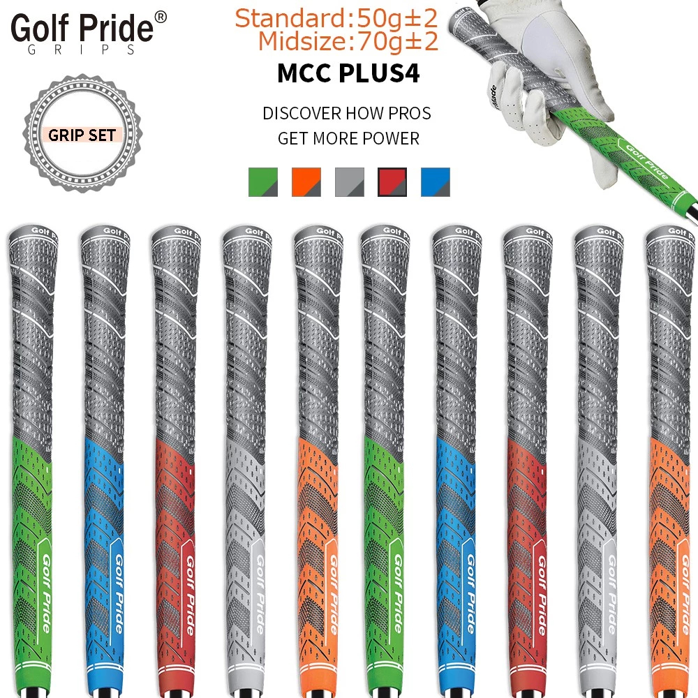 Golf Pride MCC plus4 Golf Club Grips Standard / Midsize Năm màu Sắt Golf Wood Club Grip Cabon Sợi