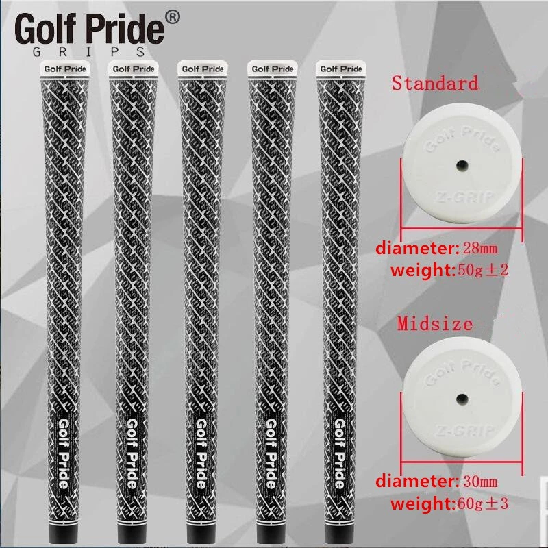 Golf Pride Z Sợi Carbon Tay Cầm Tiêu Chuẩn / Midsize Golf Sắt Và Gỗ Cầm 1 Chiếc