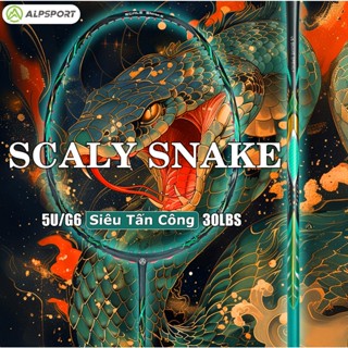 ALP V5 Scaly Snake Rắn 13.6KG 5U G6 Khung Sóng 100% Chính Hãng Sợi Carbon Vợt Cầu Lông Nhẹ Tấn Công Raket ALPSPORT V5 Scaly Snake Cân Rắn Vợt V5 3.0 Pro