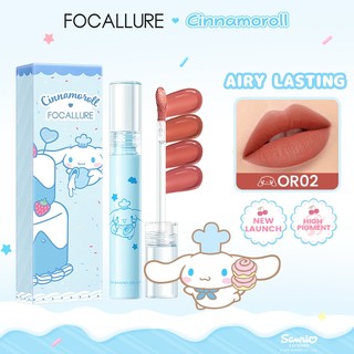  Focallure X Sanrio#CakeInJoy Airy Liquid Matte Lip Tint Son Môi Lâu Dài Nhanh Khô Không Chuyển Dài Đeo Mặt nạ Chống Sắc Tố Cao 