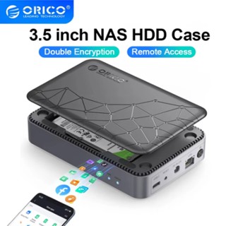 Orico NAS Lưu trữ cá nhân Đám mây riêng Lưu trữ đám mây gia đình cho ổ cứng SATA / SSD 3,5 '' Vỏ có thể nối mạng Tốc độ Gigabit với truy cập và chia sẻ từ xa dự phòng tự động (CD3510)