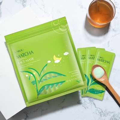 Mặt nạ ngủ LAIKOU chiết xuất trà xanh cao cấp 3gx15 miếng