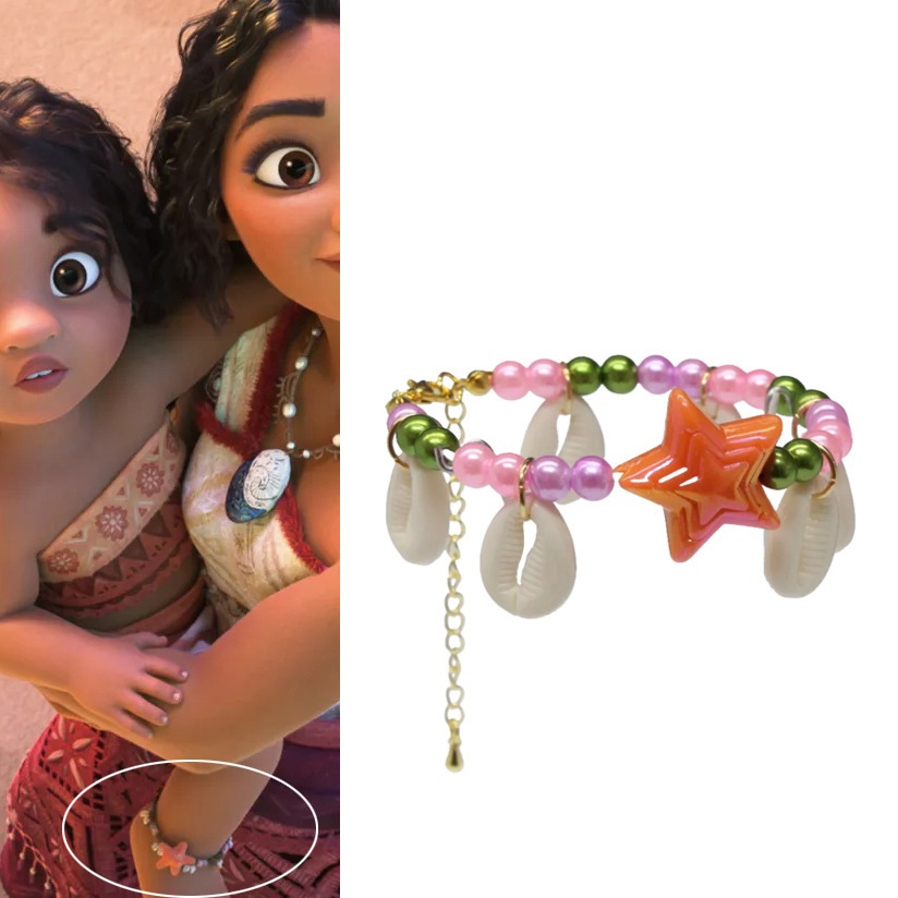 Phim Mới Công Chúa Moana Vòng Chân Cosplay Handmade Seashell Vòng Tay Cho Trẻ Em Trang Sức Chống Đỡ 