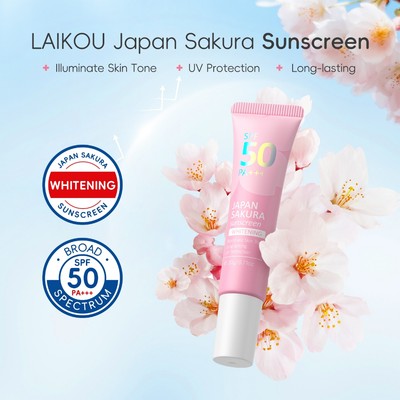 Kem chống nắng LAIKOU Sakura SPF50 PA + + + Kem chống nắng làm trắng lâu trôi 20g