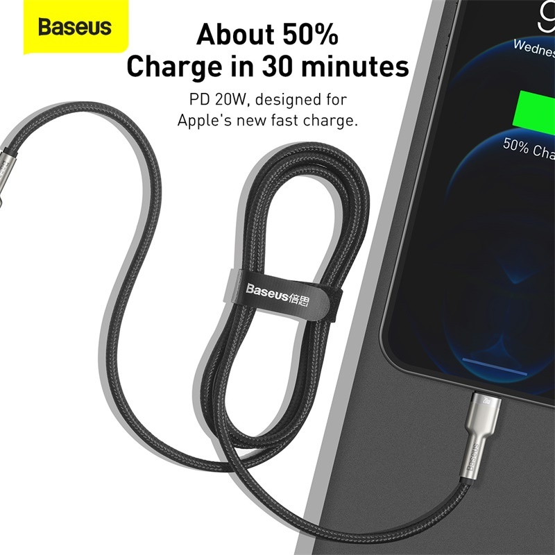Cáp Baseus 20W Type C Hỗ trợ sạc nhanh cho điện thoại | BigBuy360 - bigbuy360.vn