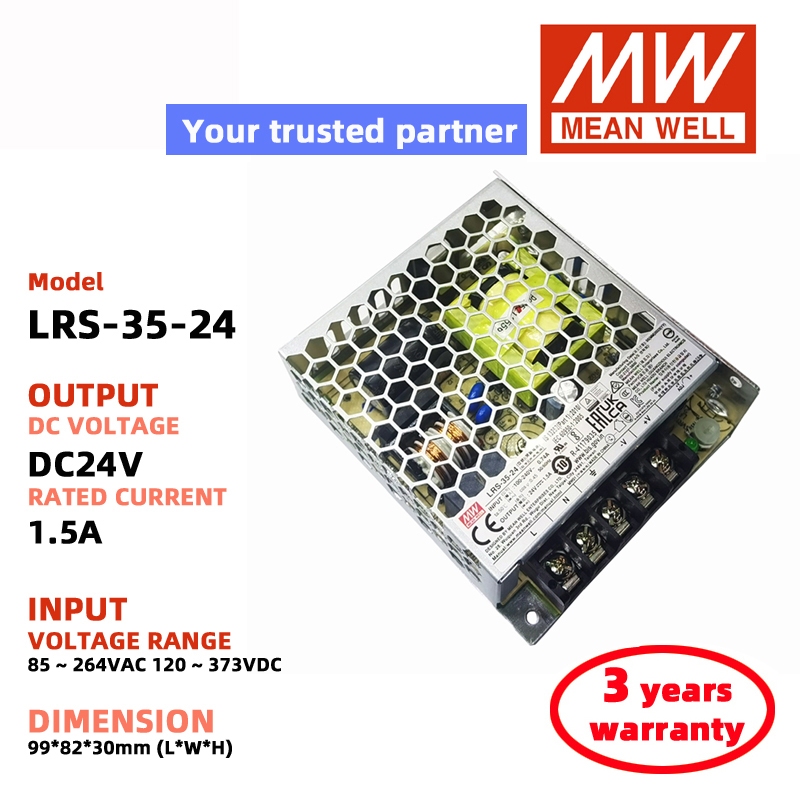 MEAN WELL LRS-35-24 LRS-35-5 LRS-35-12 LRS-35-36 LRS-35-48 Chuyển mạch Nguồn điện Meanwell DC