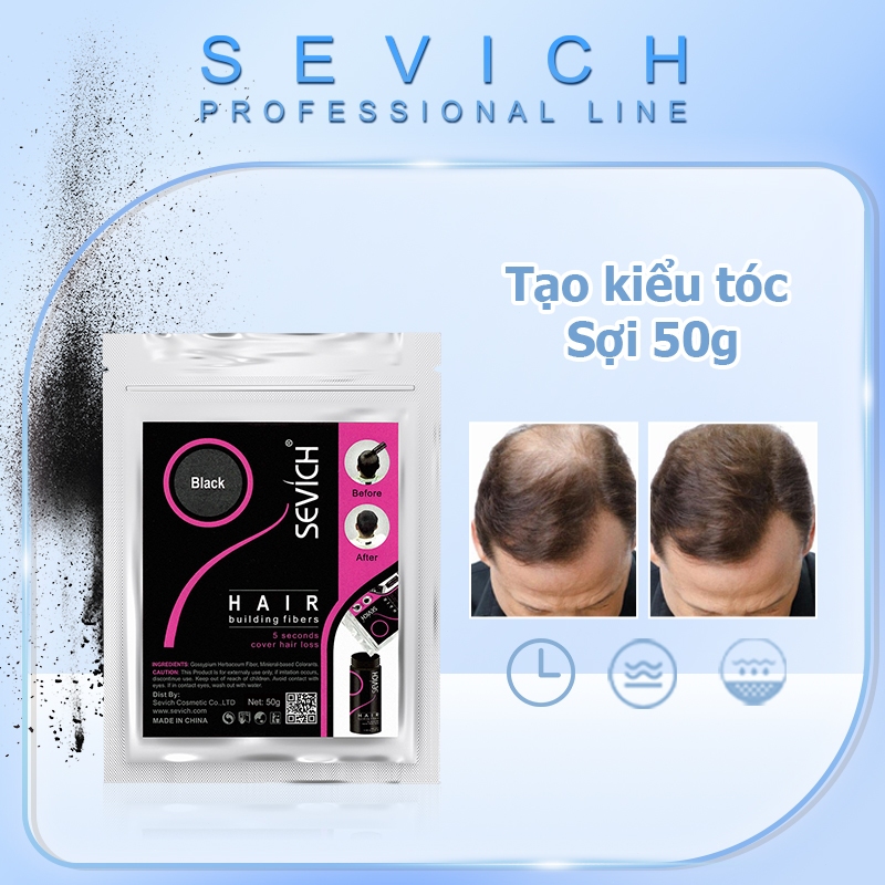 Phấn phủ tóc sợi SEVICH 50g che phủ vùng tóc thưa 50g