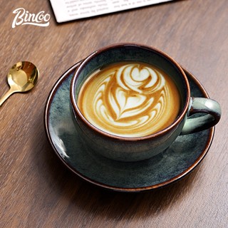 Bincoo Cốc Uống Cà Phê Bằng Sứ Cao Cấp 300ml Phong Cách Retro