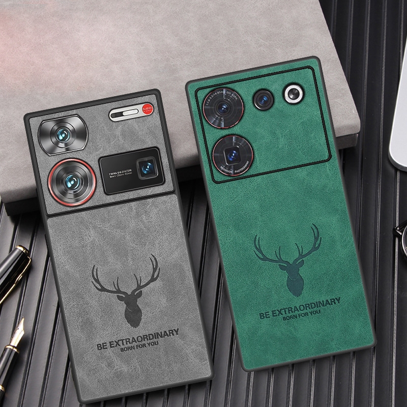 Ốp lưng Z60 Ultra cho ZTE nubia Z60 Ultra Z50 Ultra Z50S Pro Z40S Pro Retro Deer Head Dập nổi Da PU 