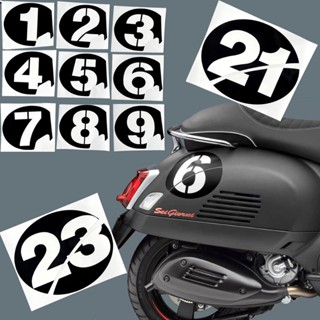 Miếng Dán Cho Xe Tay Ga Fairing Kỷ Niệm 75 Năm Đuôi Số Decal Cho Vespa GTS GTV LX LXV Sprint Primavera Sei 6 Giorni GTS GTV250 125 300