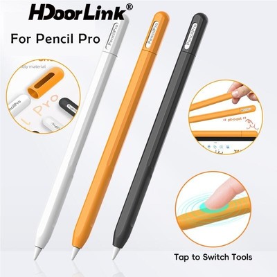 Hdoorlink Silicone Pencil Case Cho A / ple Pencil Pro Stylus Body Case Vỏ Silicon Mềm Vỏ Bút Bảo Vệ Chống Trơn Trượt Cho Bút Chì USB C