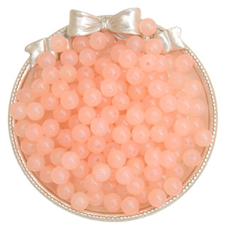  6mm thủy tinh màu vàng thạch sơn giả ngọc tròn hạt cho thủ công DIY phụ kiện thời trang mặt dây chuyền vòng tay vòng cổ 50 miếng   gói 