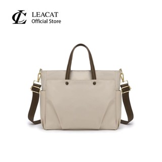 Túi đựng Laptop Leacat dành cho nữ một vai xách tay dung tích lớn cặp một vai đeo chéo tote Túi bên trong 15,6 inch