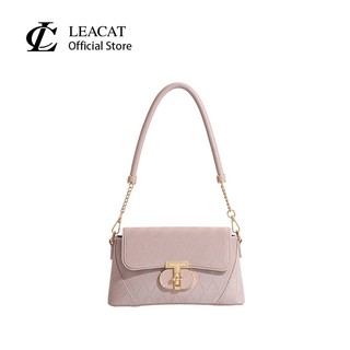  Túi đeo chéo lưới kim cương phong cách Hàn Quốc Leacat dây chuyền nữ túi đeo ma thuật thích hợp và đa năng ngày đeo vai túi đeo chéo 