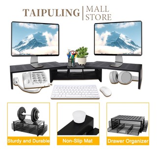  TAIPULING Kệ để máy tính,Giá đỡ laptop Có lỗ thông hơi làm mát và ngăn chứa đồ Giá đỡ laptop bằng nhôm 