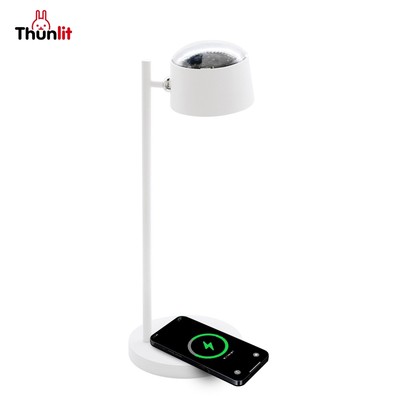 Đèn bàn Thunlit Sạc không dây Đèn LED thông minh Sạc không dây đọc sách đầu giường Quà tặng sáng tạo Đèn chiếu