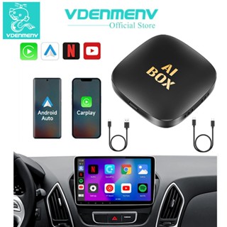  Bộ chuyển đổi ô tô không dây Vdenmenv Android tự động cho nhà máy Apple Carplay có dây sang hộp Ai không dây với Video Netflix Youtube 