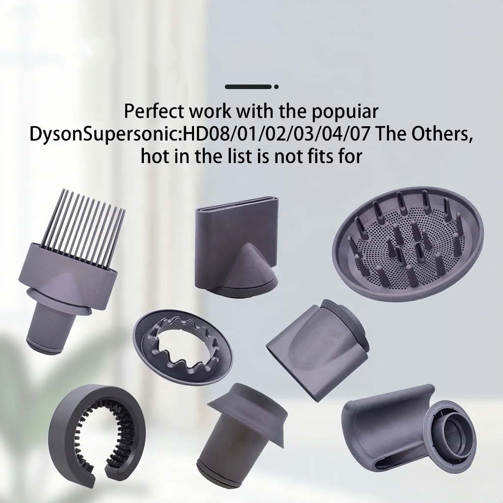 Vòi phun phụ kiện máy sấy tóc Dyson HD03/HD08, chống bay, dạng hình vòi phun