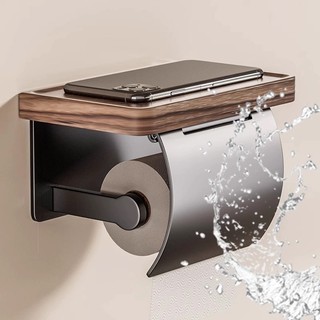  LOO TOO Quả óc chó Khăn Giấy Vệ Sinh Cuộn Giấy Vệ Sinh Hộp Giấy Vệ Sinh Không Đục Lỗ Treo Tường Điện Thoại Di Động Giá Giấy Vệ Sinh 