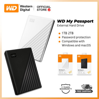 Ổ cứng gắn ngoài Western Digital WD 1TB / 2TB USB 3.0 Ổ cứng di động Đĩa cứng hdd gắn ngoài (Đen / Trắng)