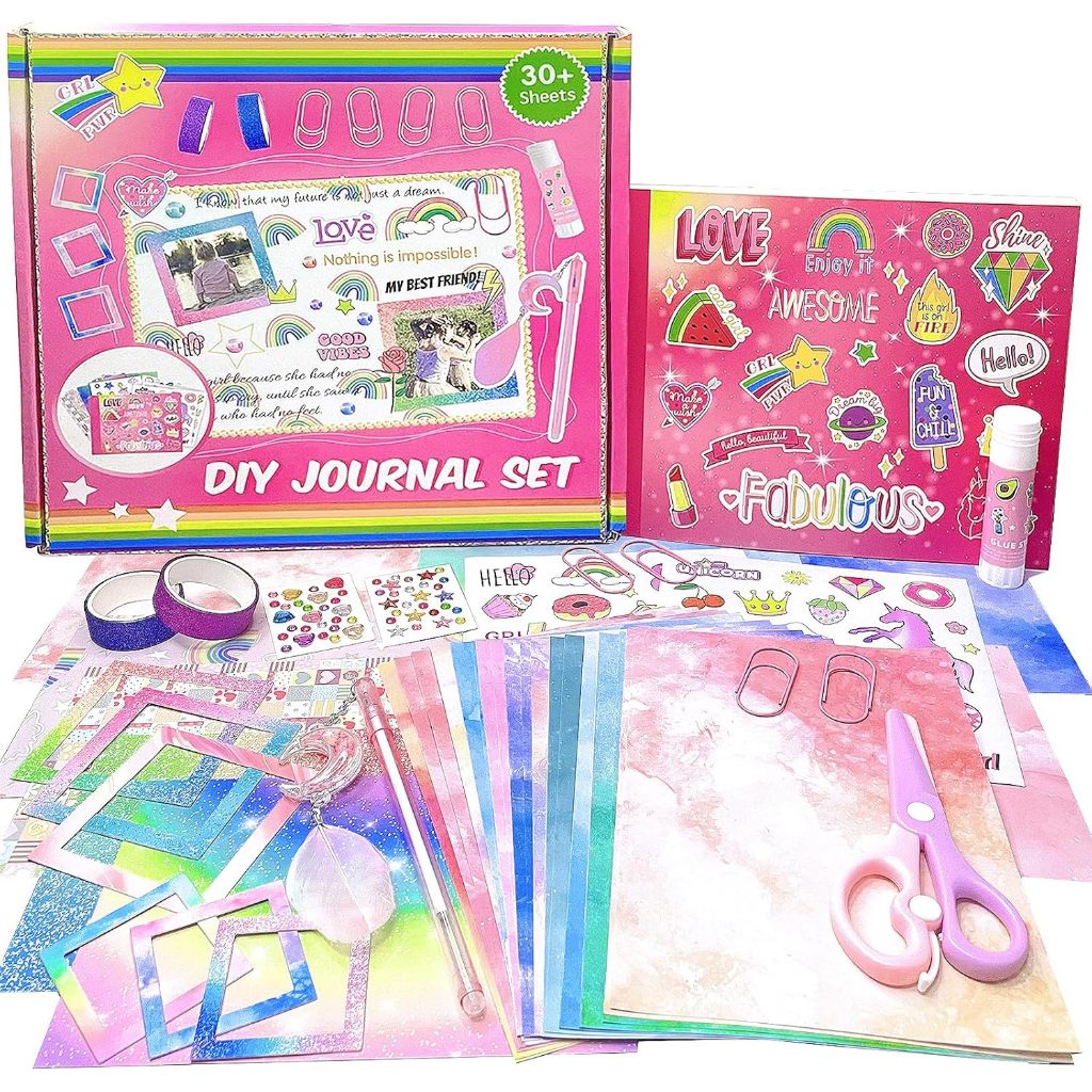 Bộ nhật ký DIY cho bé gái - Ý tưởng quà tặng sinh nhật cho bé gái tuổi Teen 8 9 10 11 12 13 14 tuổi 