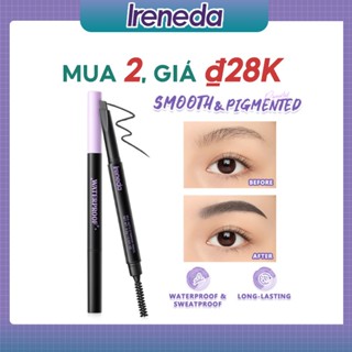  Ireneda SILK AUTO Eyebrow PENCIL Bút lông mày mịn màng Chống mồ hôi Lâu trôi Dễ sử dụng Trang điểm di động không đóng băng 