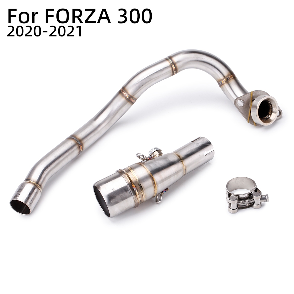 Ống xả xe máy FORZA 300 FORZA300 cổ ống thép không gỉ 2 inch FORZA 300 phần trước bằng thép không gỉ