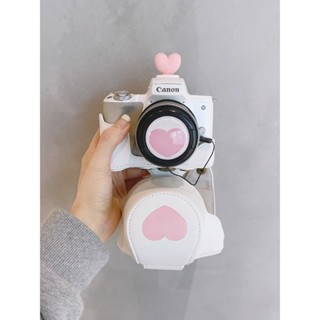 Thích hợp cho Canon R50 Sony ZV1 Fuji XT30 Micro SLR Túi bảo vệ máy ảnh kỹ thuật số Vỏ da trắng