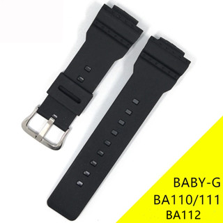 Dây Đeo Cho Casio G SHOCK BABY-G BA110 BA111 BA112 Vòng Tay Dây Đeo Đồng Hồ PU Mềm Chống Thấm Nước Dây Đeo Tay