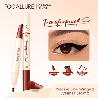 Focallure #TransferproofHero Tem kẻ mắt có cánh dòng chính xác 2 trong 1 Sắc tố cao chống nhòe lâu trôi 