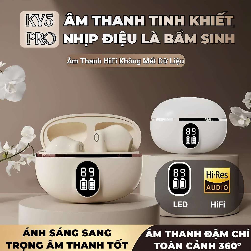 1 Nhãn dán hoạt hình+1 Bao tay chơi game,Âm thanh nổi mức HiFi, Màn hình kỹ thuật số thông minh, Micrô tích hợp, Chống nước iPX5, Điều khiển cảm ứng,Giảm tiếng ồn ENC