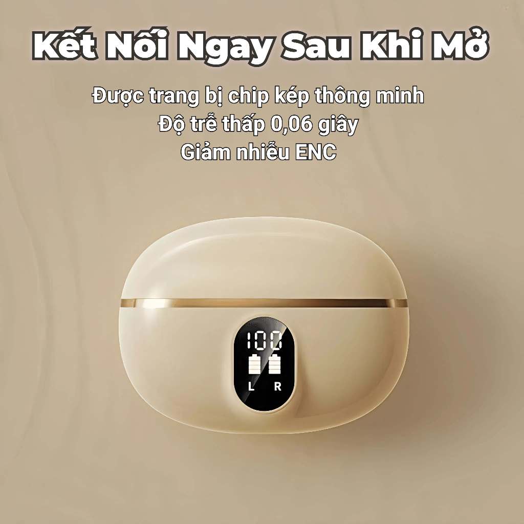 Tai nghe KY5 PRO Nhét Tai Ánh Sáng Mới Nhất [Quà tặng miễn phí] 1 Nhãn dán hoạt hình+1 Bao tay chơi game,Âm thanh nổi mức HiFi, Màn hình kỹ thuật số thông minh, Micrô tích hợp, Chống nước iPX5, Điều khiển cảm ứng,Giảm tiếng ồn ENC | BigBuy360 - bigbuy360.vn