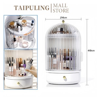  Hộp đựng mỹ phẩm TAIPULING có ngăn kéo tích hợp chống bụi và chống ẩm xoay 360° 