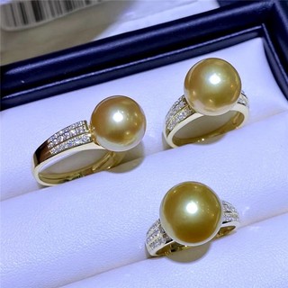 Phụ kiện ngọc trai DIY Mạ vàng 18K Đồng dày Mạ vàng Thiết kế thanh lịch và thời trang Giá đỡ nhẫn Sense