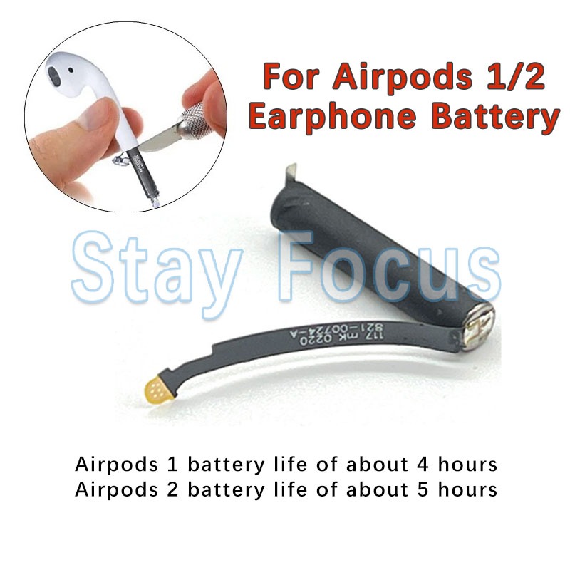 [Tuổi thọ pin đơn 4-5 giờ] Pin thay thế cho tai nghe không dây thế hệ 2 Airpods A1722 A1523 A2031 A2