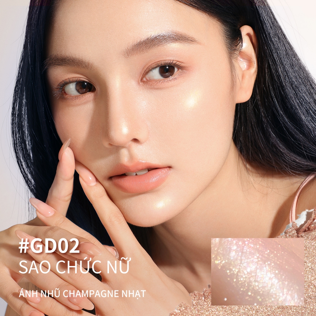 Focallure Họa tiết mềm mại giống Mochi Highlighter Shimmer Glitter | BigBuy360 - bigbuy360.vn