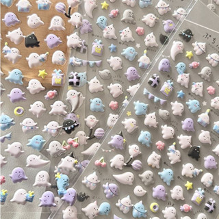  Ohaya | Dễ Thương Ma Dán Trống Trống mini 3d Dán Làm Móng Tay Sổ Tay Nhật Ký Quà Tặng Nhãn Dán Trang Trí 