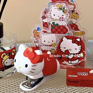 Ohaya | Bộ bấm kim cầm tay mini Hello kitty Stapler với 1.000 kim bấm