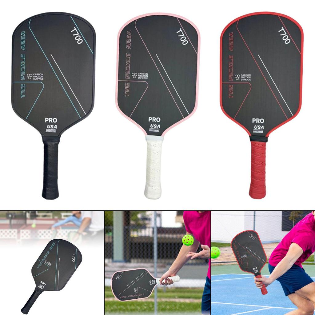 Vợt Pickleball Carbon T700 PRO Mặt Vợt Phủ Carbon Khối Lượng Siêu nhẹ Mặt Nhám Bám Bóng Sợi Carbon 1