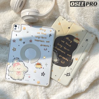 Osee Pro Ốp lưng ipad Vỏ lật chữ Y 720° Ốp lưng cứng trong suốt chia từ tính độ phân giải cao cho iPad M4 Pro 7 13 inch pro 2 3 4 5 11 inch pro 5 6 12.9 inch Air 13 ipad M3/M2 Air 7 Air 6 11'' (2025/2024) Air 5 Air 4 ipad 7 8 9 10 11 Thế hệ mini 6 7 Case