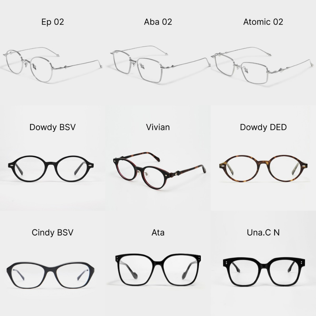 Boomo - Bộ sưu tập kính chống ánh sáng xanh Acetate và khung titan [3003]